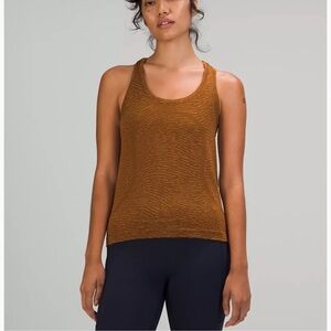 lululemon Swiftly Tech‎ Tank Top 2.0 Race Length Water Surface Copper Brown